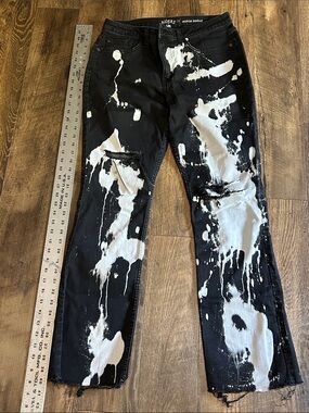 Riders by Lee Black Jeans with White Paint-Splatter